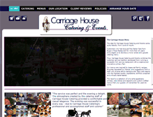 Tablet Screenshot of carriagehousecateringandevents.com